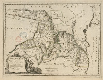 Colchis, Iberia, Albania and Caucasian Tribes by Guillaume Sanson